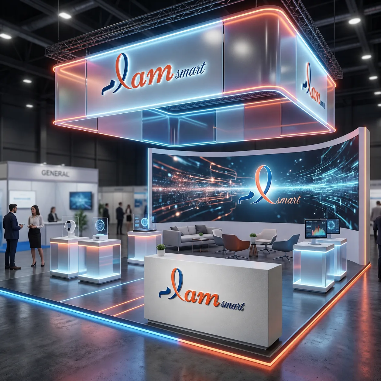 LAM SMART 3D exhibition booth